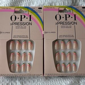 OPI xPRESS/ON Gel Manicure - Rainbow Design Long